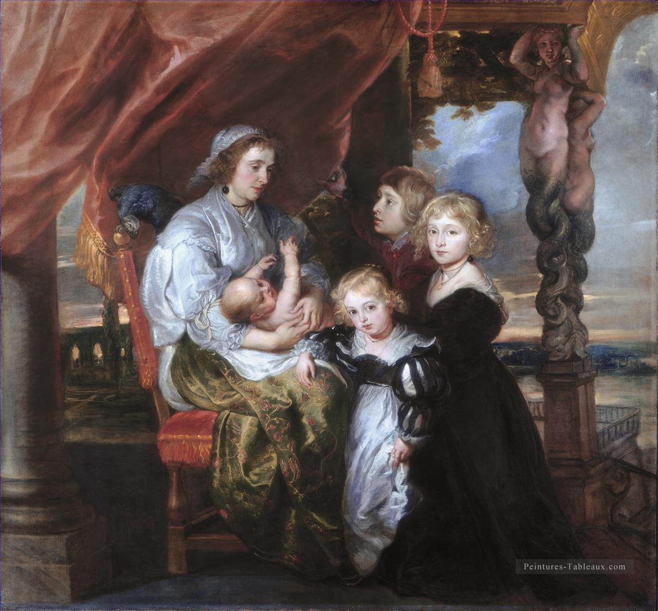 Deborah Kip épouse de Sir Balthasar Gerbier et ses enfants Peter Paul Rubens Peintures à l'huile